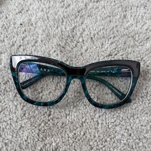 A.M.B. Blue and Black Cat-Eye Glasses